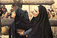 Mary and Martha  in front of the crucifixion place (Olivia Hussey and Maria Carta)  -        