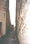 Gubbio. The lane (to the right of the fight square) where the gang lead by Tybalt went in the film