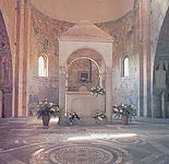 the altar of San Pietro church. Tuscania