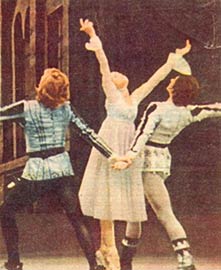 Nadia Pavlova as Juliet ( version by N. Boyarchikov). Permsky Opera and Ballet Theatre. 1972  - ���� ������� � ��������� ����� � ���������  (����������� �. ����������) �������� ����� ����� � ������ (���� �� ������ ���������-������). 