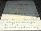 Надгробная плита над захоронением праха поэта Шелли на кладбище Тестаччо  -  Рим  -  май, 2009